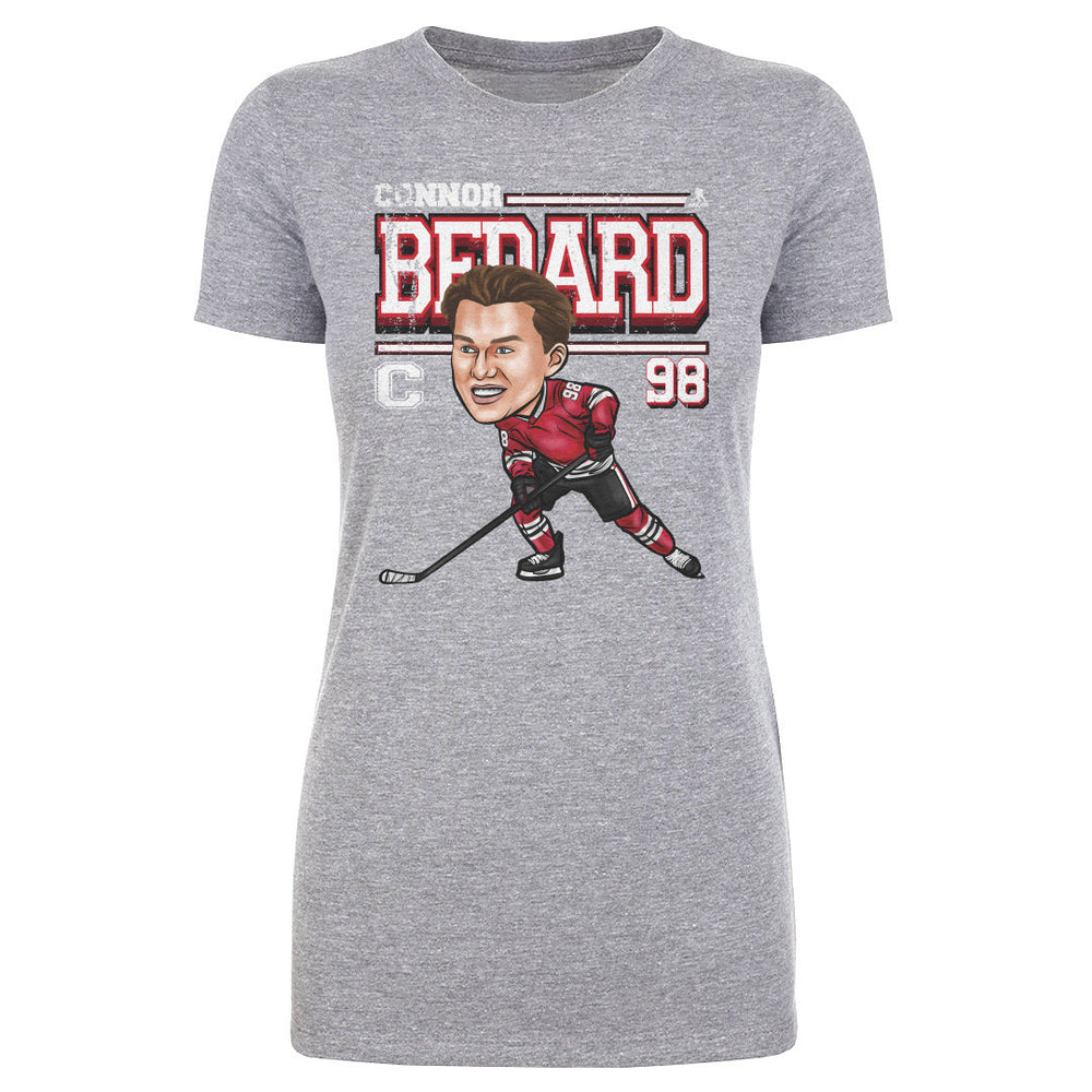 Connor Bedard Chicago Cartoon WHT (ONLINE ORDER ONLY)