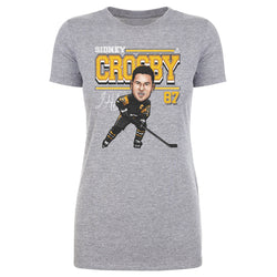 Sidney Crosby Pittsburgh Cartoon WHT