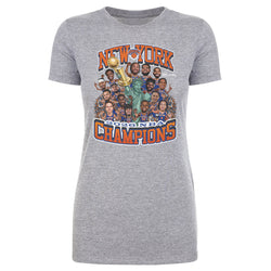 New York Knicks NBA Finals 2026 Champions Caricature WHT (ONLINE ORDER ONLY)