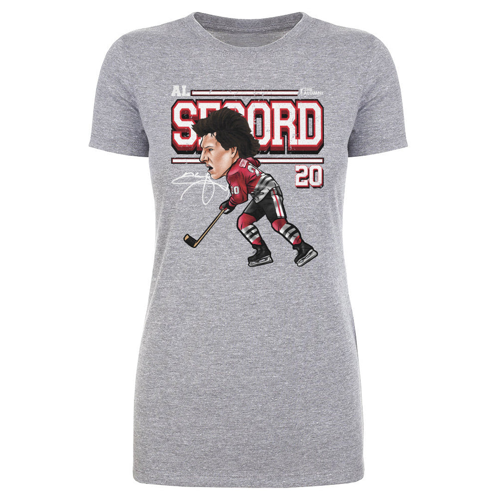 Al Secord Chicago Cartoon WHT (ONLINE ORDER ONLY)