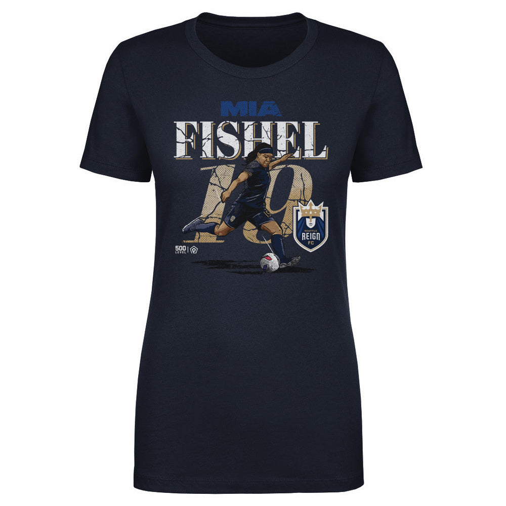 Mia Fishel Seattle Reign Cracked Number WHT