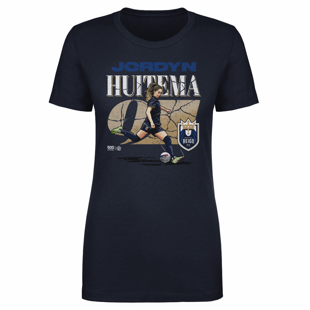 Jordyn Huitema Seattle Reign FC Cracked Number WHT (ONLINE ONLY)