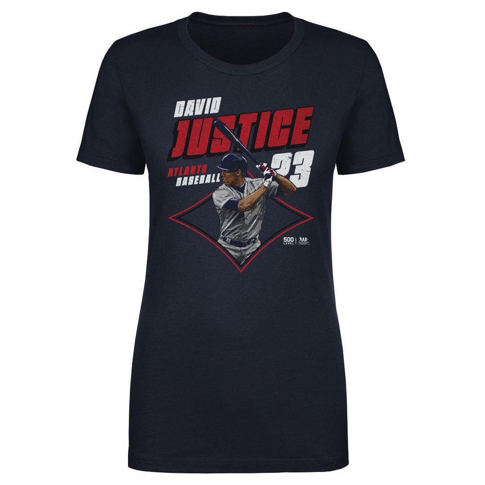 David Justice Atlanta Diamond WHT