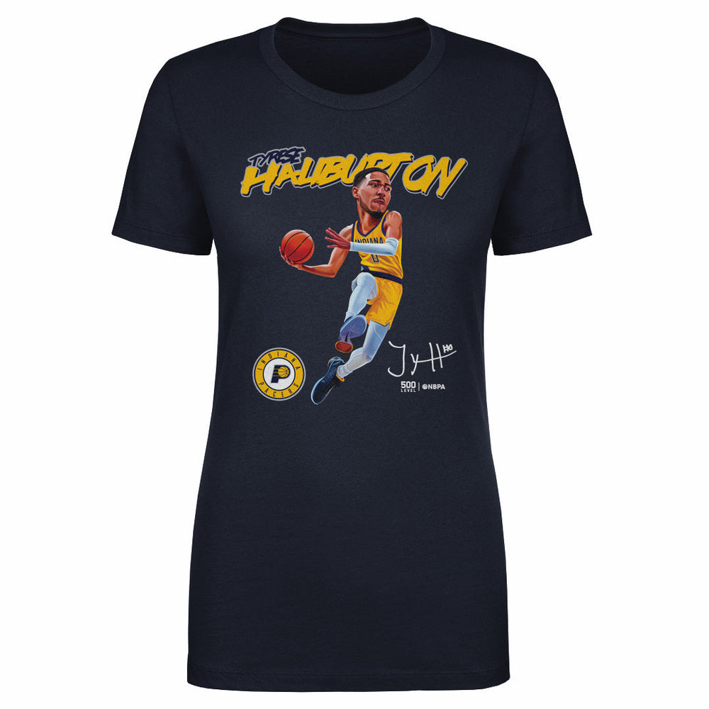 Tyrese Haliburton Indiana Pacers Caricature WHT (ONLINE ORDER ONLY)