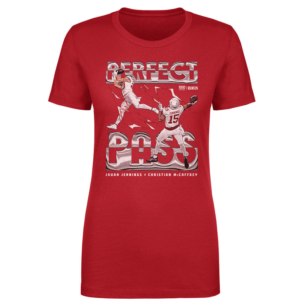 Jauan Jennings & Christian McCaffrey San Francisco Perfect Pass WHT (ONLINE ORDER ONLY)