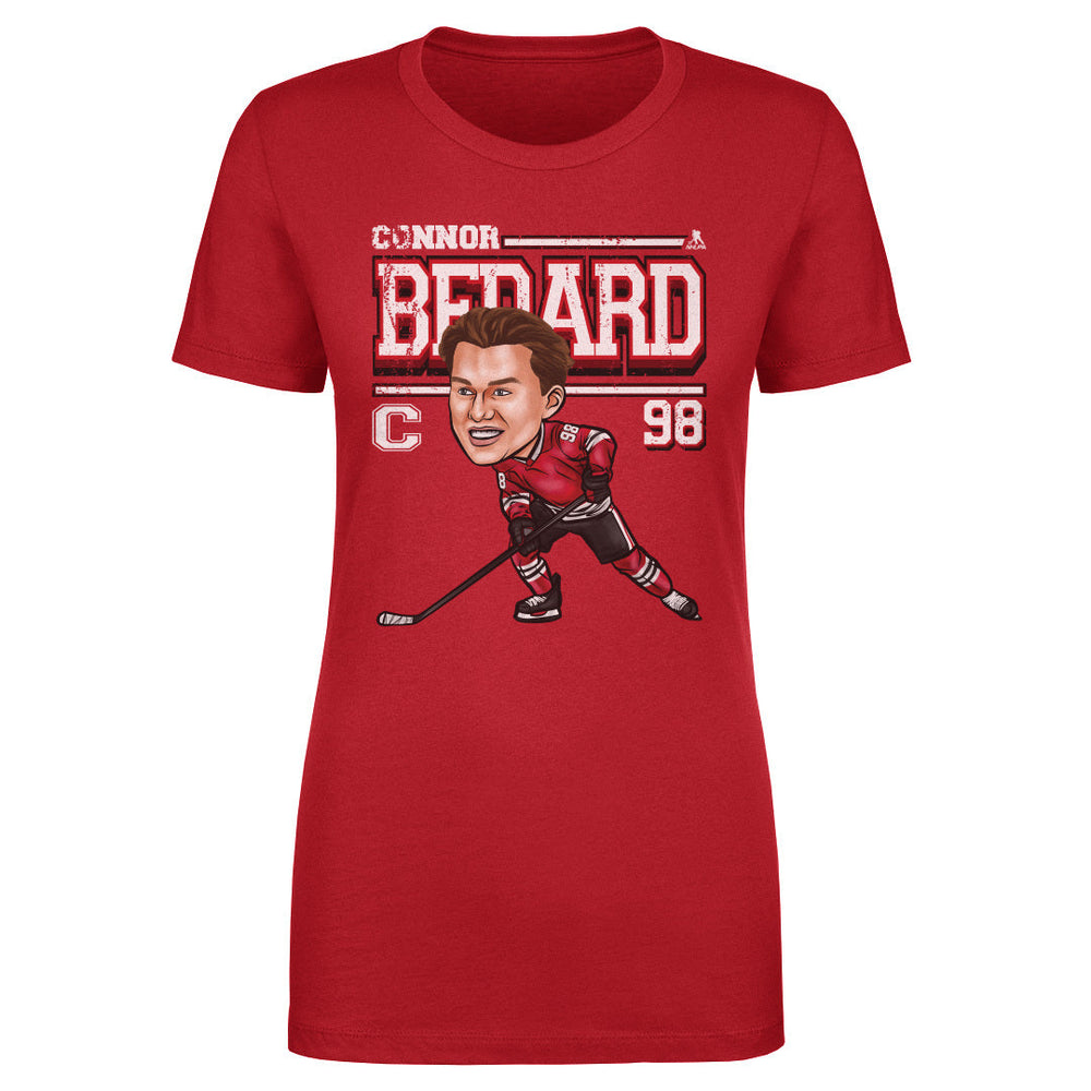 Connor Bedard Chicago Cartoon WHT (ONLINE ORDER ONLY)