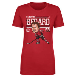 Connor Bedard Chicago Cartoon WHT (ONLINE ORDER ONLY)