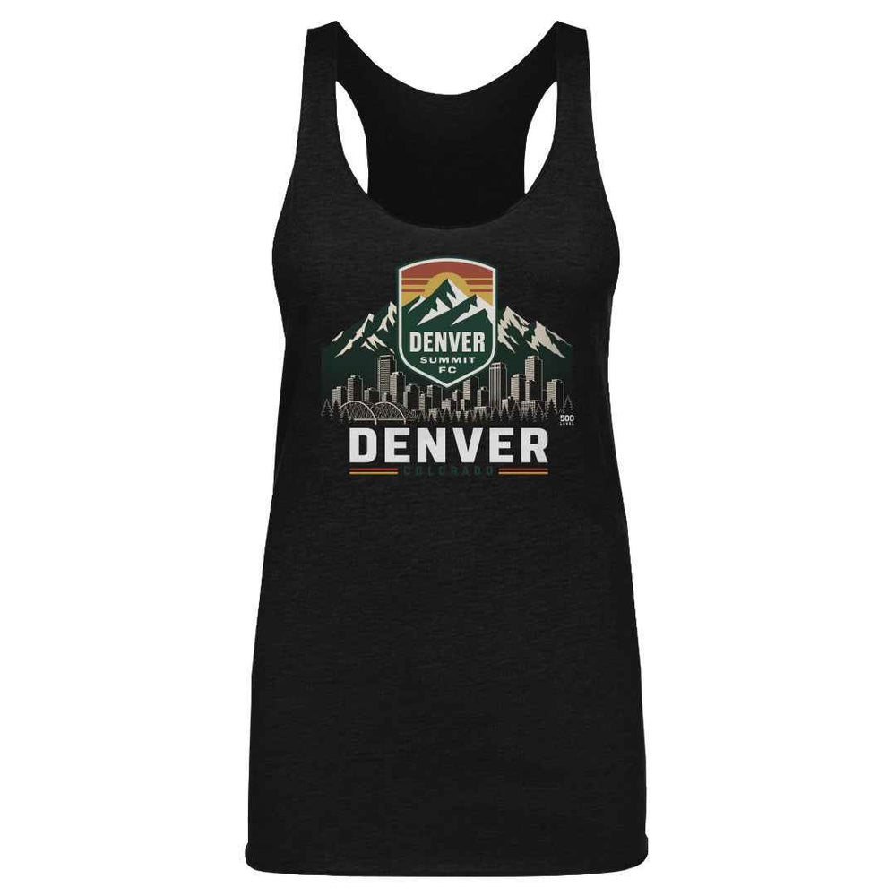 Denver Summit FC Skyline Logo WHT