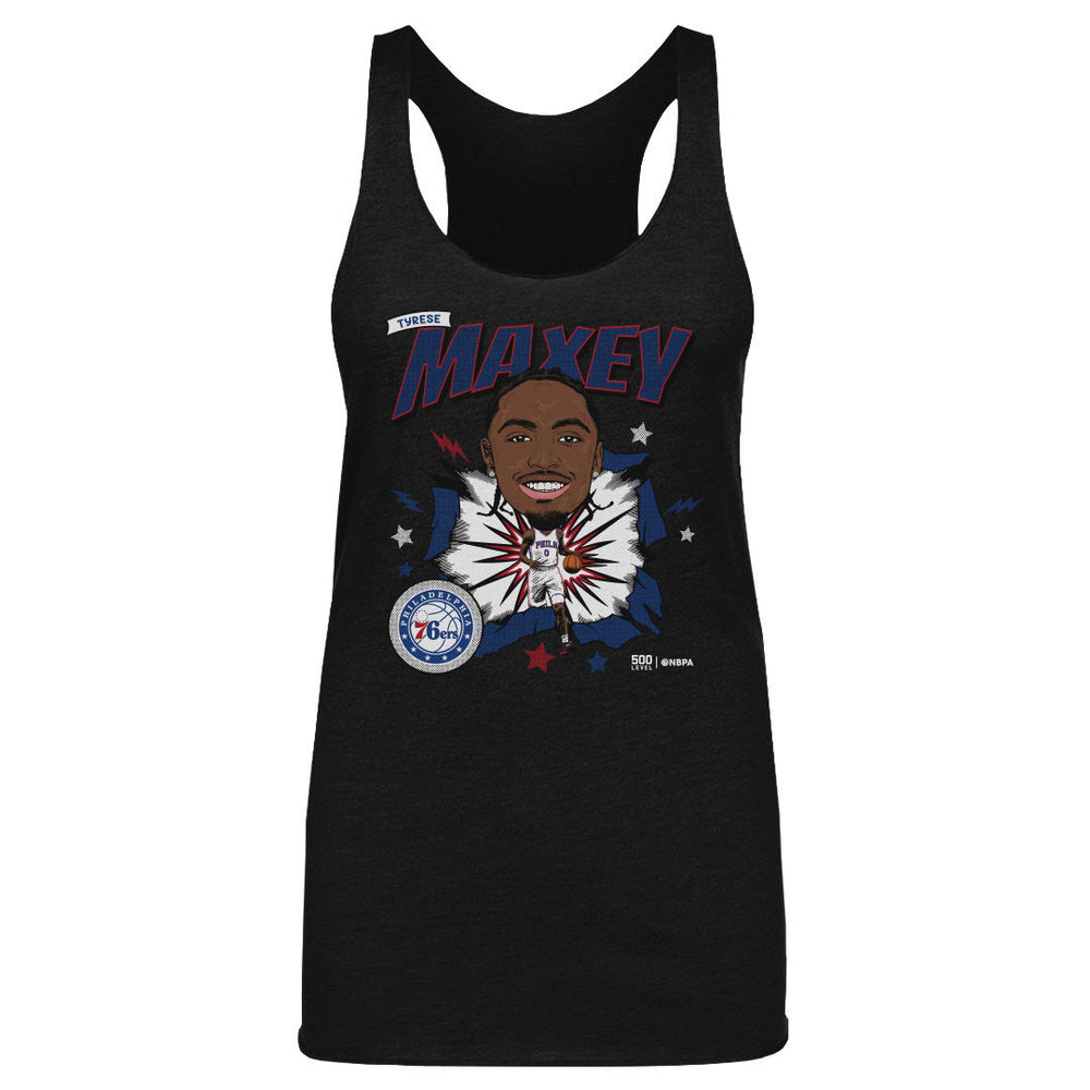 Tyrese Maxey Philadelphia 76ers Caricature WHT (ONLINE ORDER ONLY)