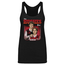 Luke Hughes & Jack Hughes New Jersey Step Brothers WHT (ONLINE ORDER ONLY)
