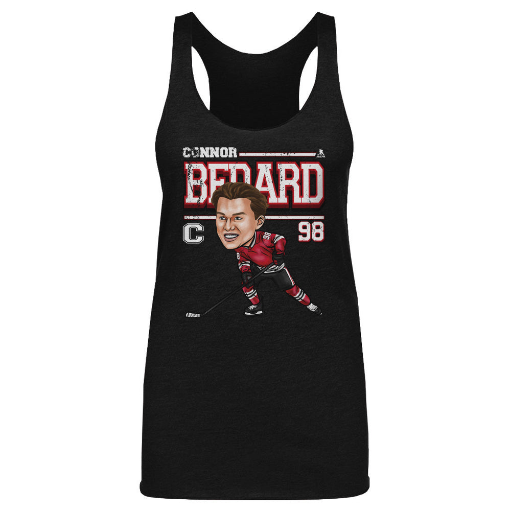 Connor Bedard Chicago Cartoon WHT (ONLINE ORDER ONLY)