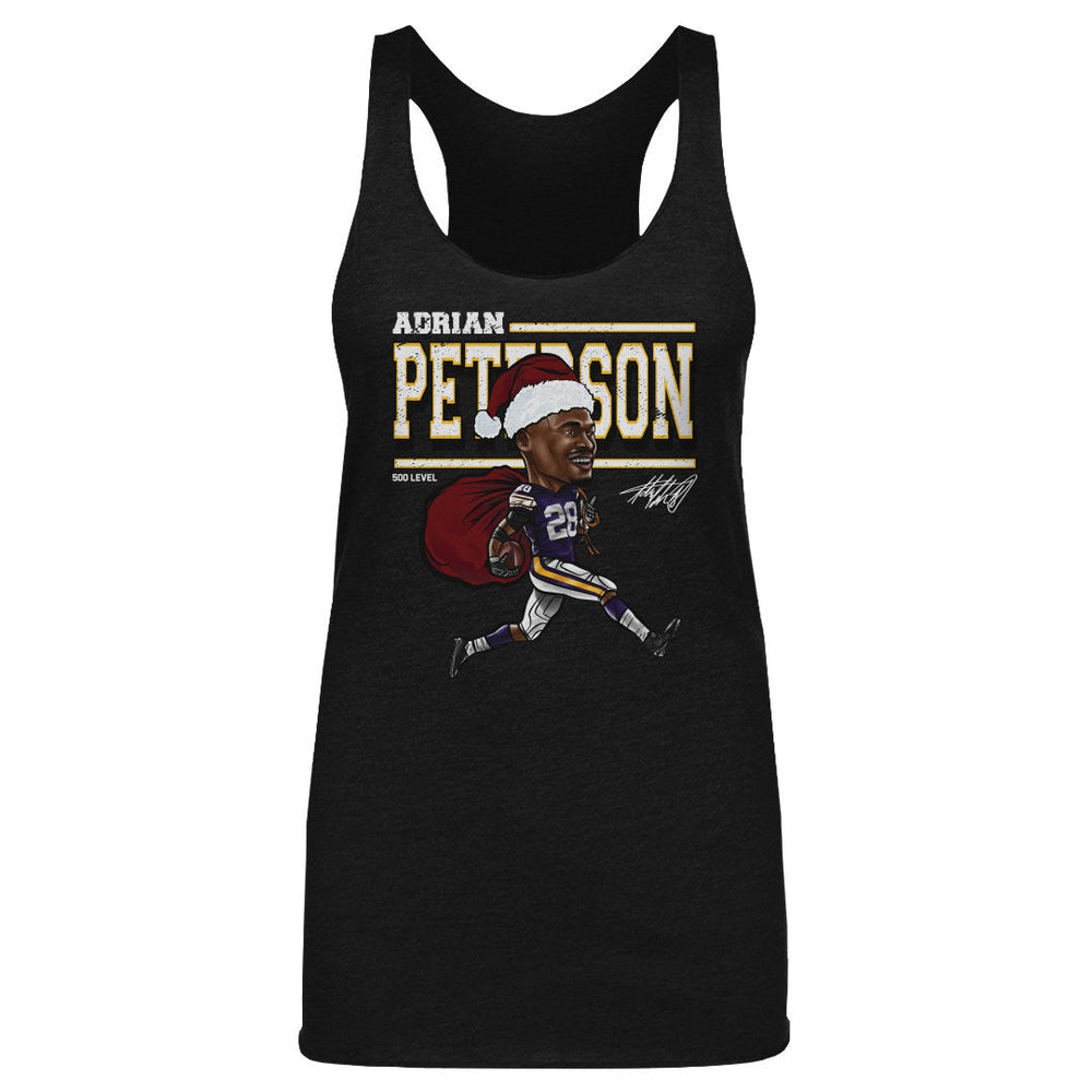 Adrian Peterson Minnesota Cartoon Santa Hat WHT (ONLINE ORDER ONLY)