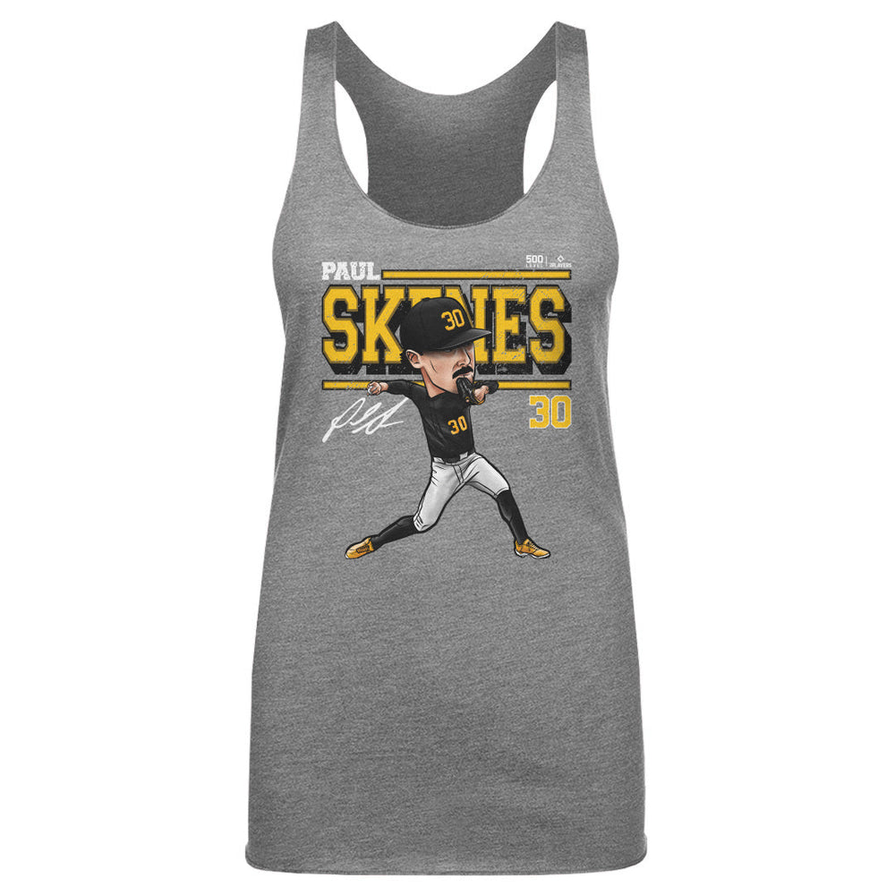 Paul Skenes Pittsburgh Cartoon WHT