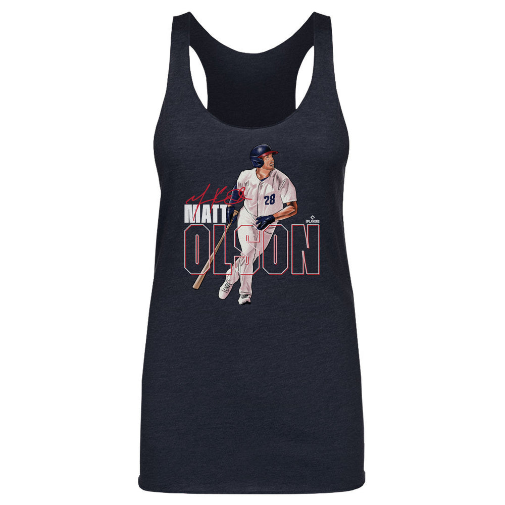 Matt Olson Atlanta Stance WHT