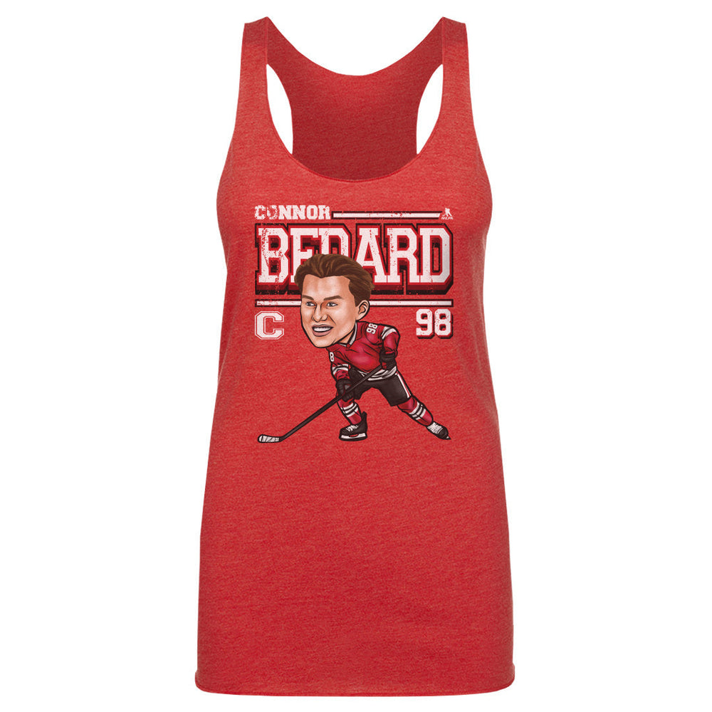 Connor Bedard Chicago Cartoon WHT (ONLINE ORDER ONLY)
