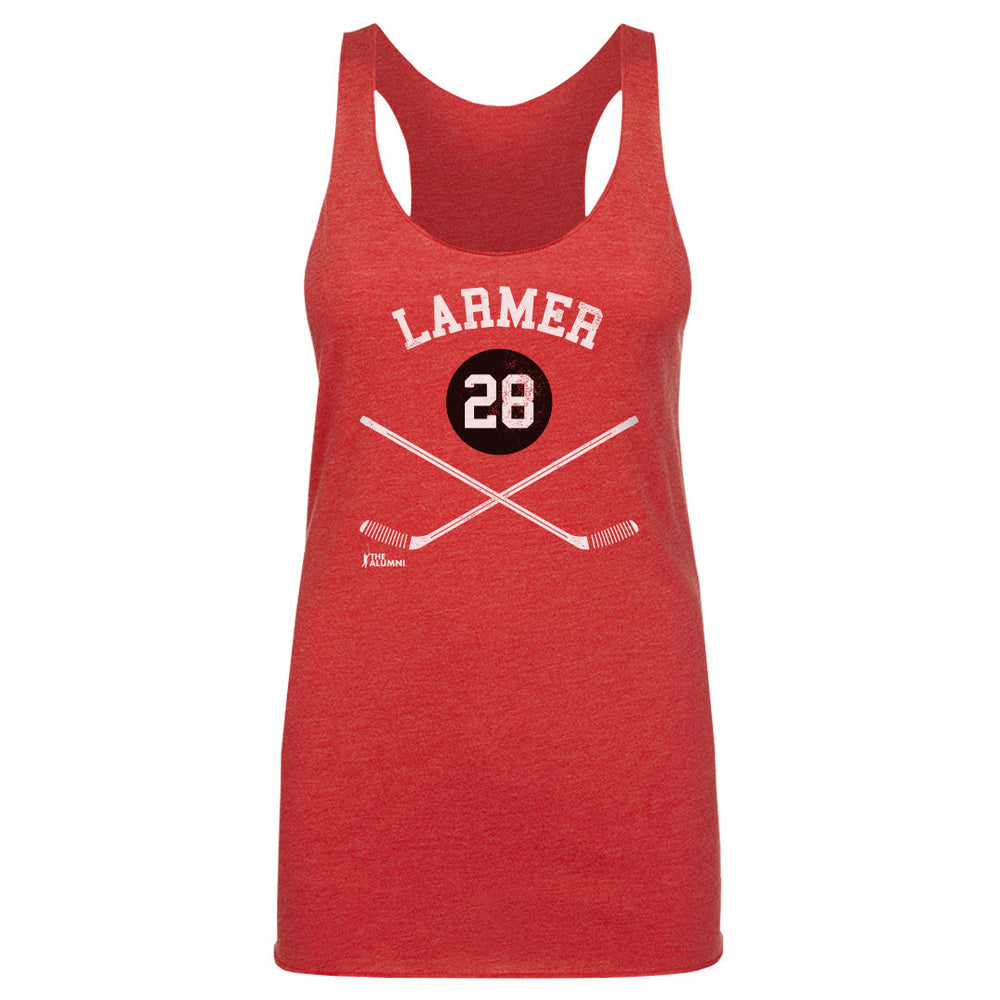 Steve Larmer Chicago 28 Sticks WHT (ONLINE ORDER ONLY)