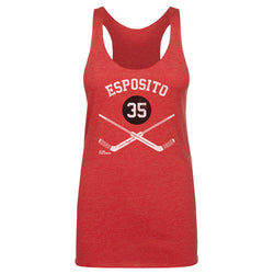 Tony Esposito Chicago 35 Goalie Sticks WHT (ONLINE ORDER ONLY)