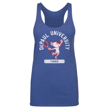 DePaul Blue Demons Mascot Tennis WHT