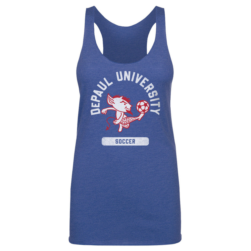 DePaul Blue Demons Mascot Soccer WHT (ONLINE ORDER ONLY)