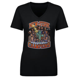 New York Knicks NBA Finals 2026 Champions Caricature WHT