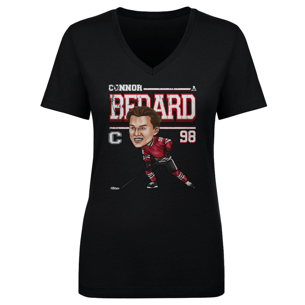 Connor Bedard Chicago Cartoon WHT (ONLINE ORDER ONLY)