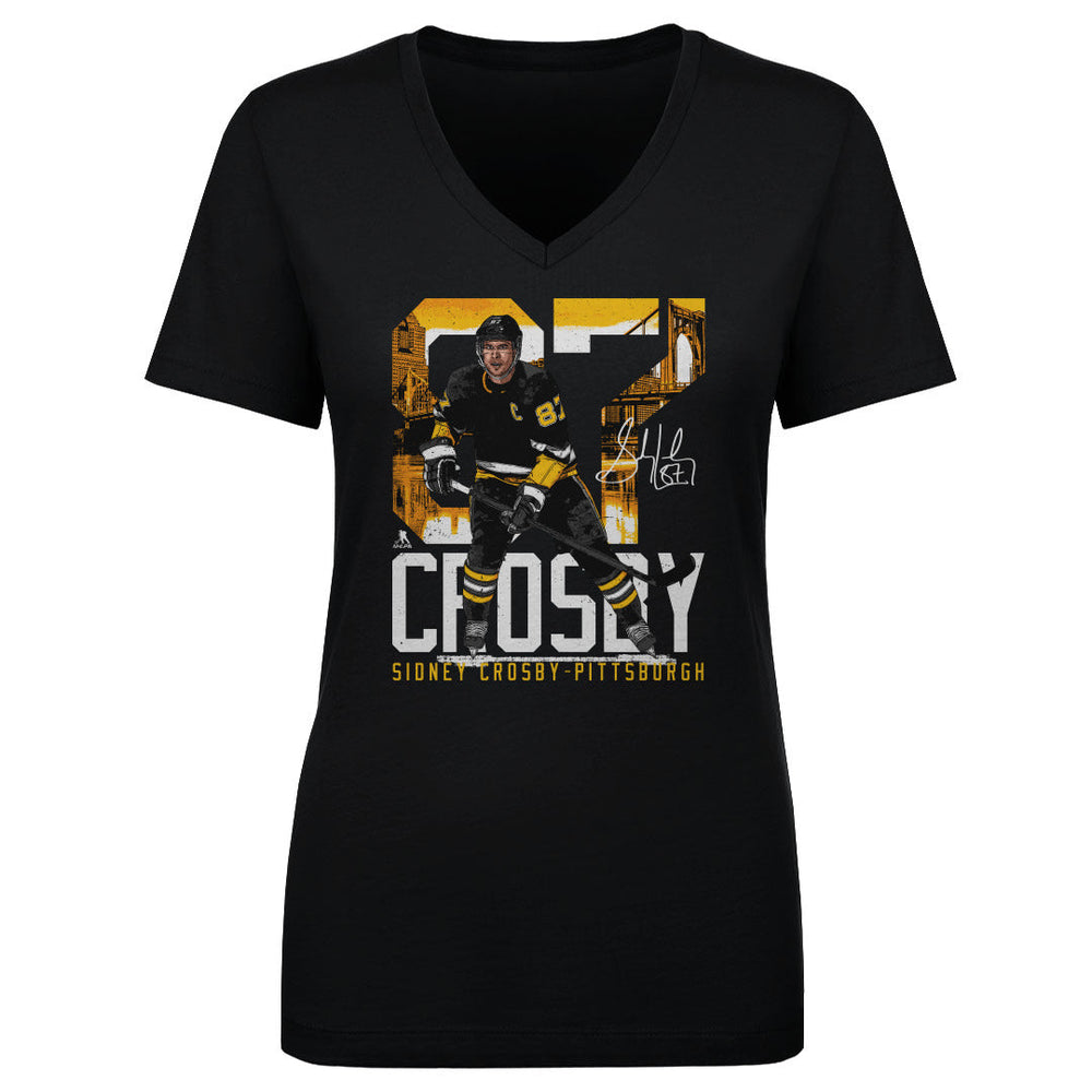 Sidney Crosby Pittsburgh Landmark WHT