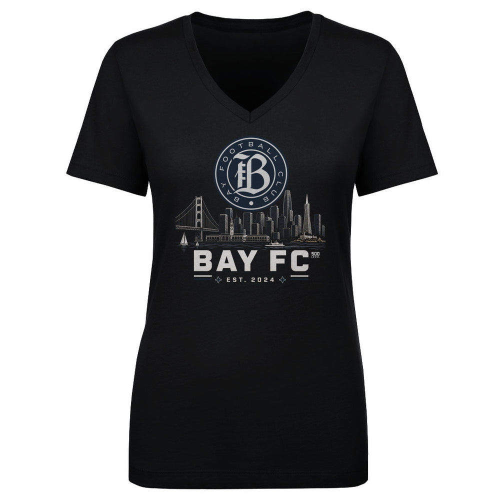 Bay FC Skyline Logo WHT