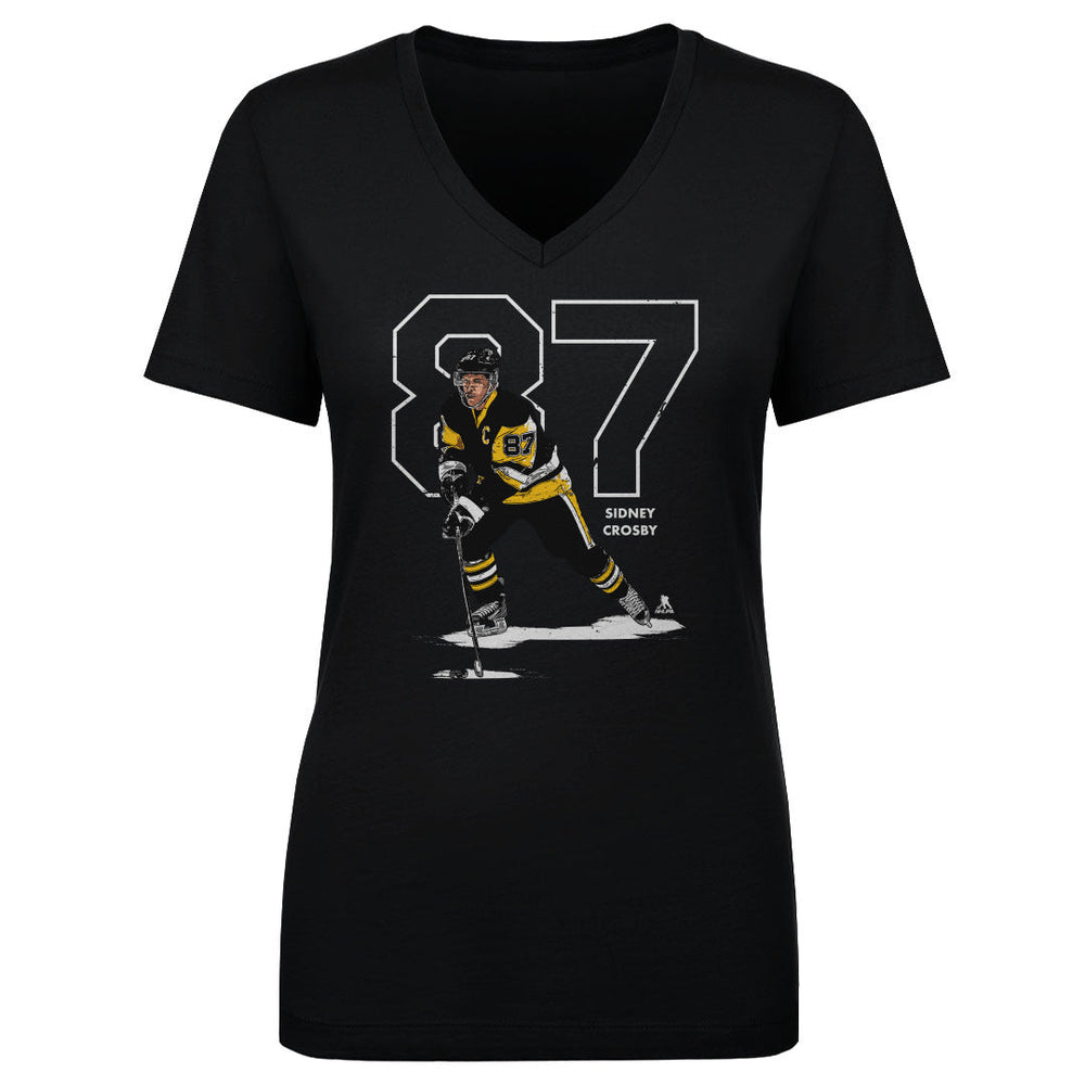 Sidney Crosby Outline W WHT