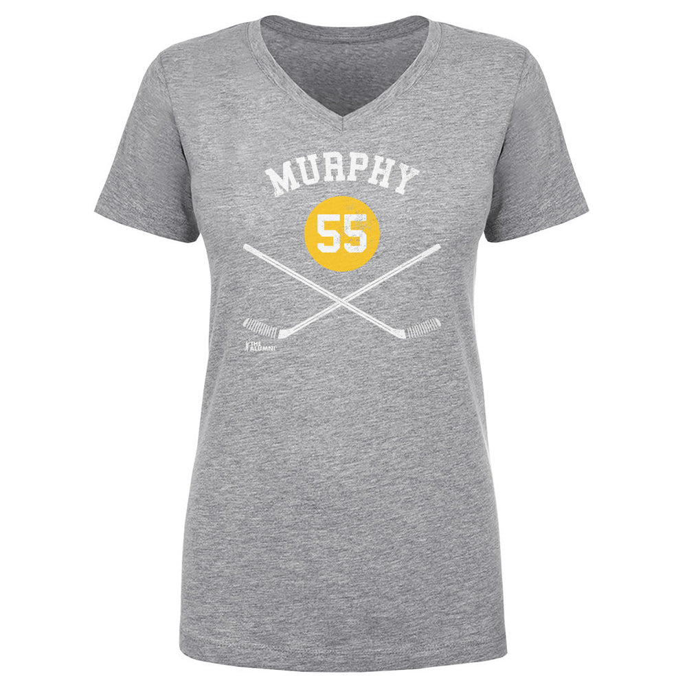 Larry Murphy Pittsburgh 55 Sticks WHT