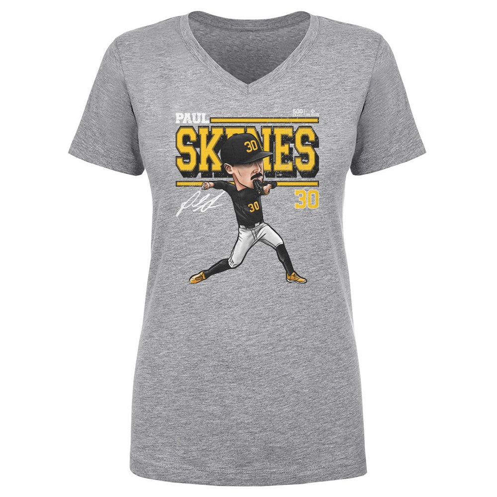 Paul Skenes Pittsburgh Cartoon WHT