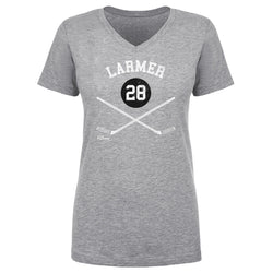 Steve Larmer Chicago 28 Sticks WHT (ONLINE ORDER ONLY)