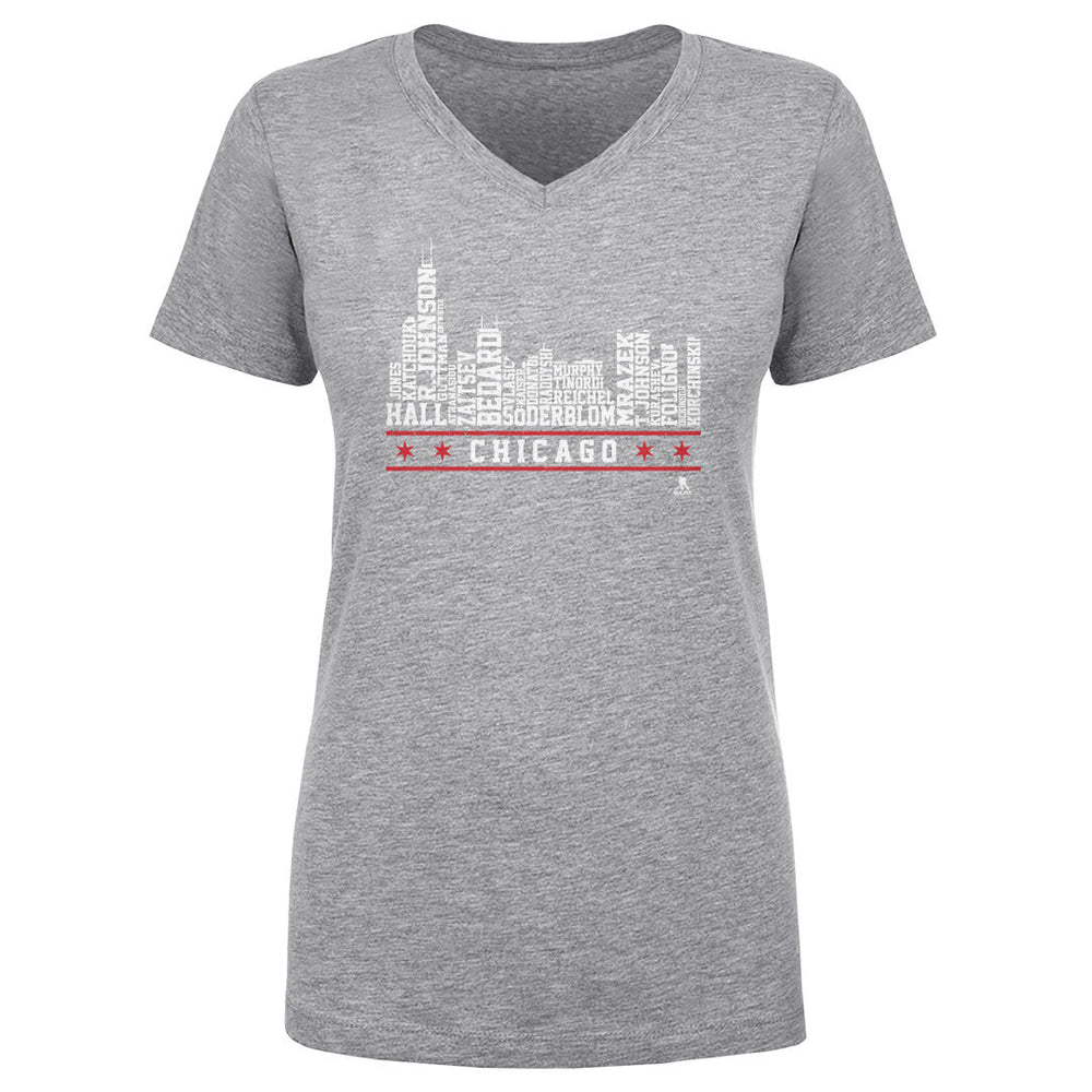 Chicago Hockey Roster Skyline 23 WHT (ONLINE ORDER ONLY)