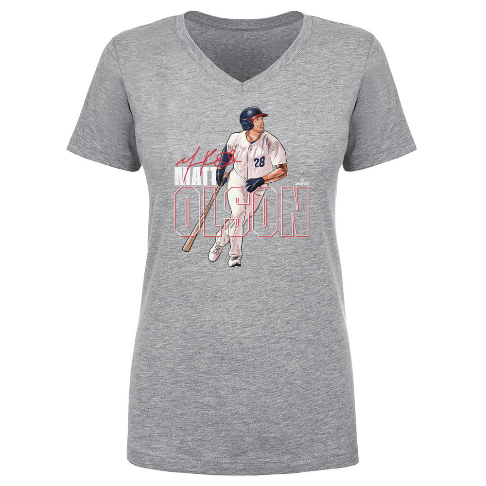 Matt Olson Atlanta Stance WHT