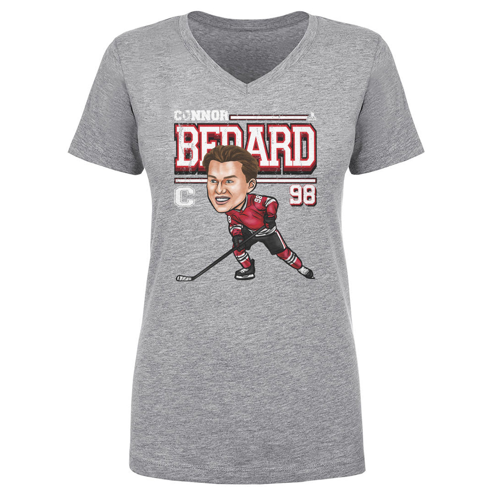 Connor Bedard Chicago Cartoon WHT (ONLINE ORDER ONLY)
