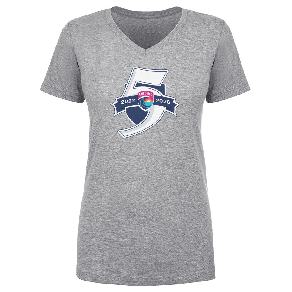 San Diego Wave FC 5 Seasons Logo WHT (ONLINE ORDER ONLY)