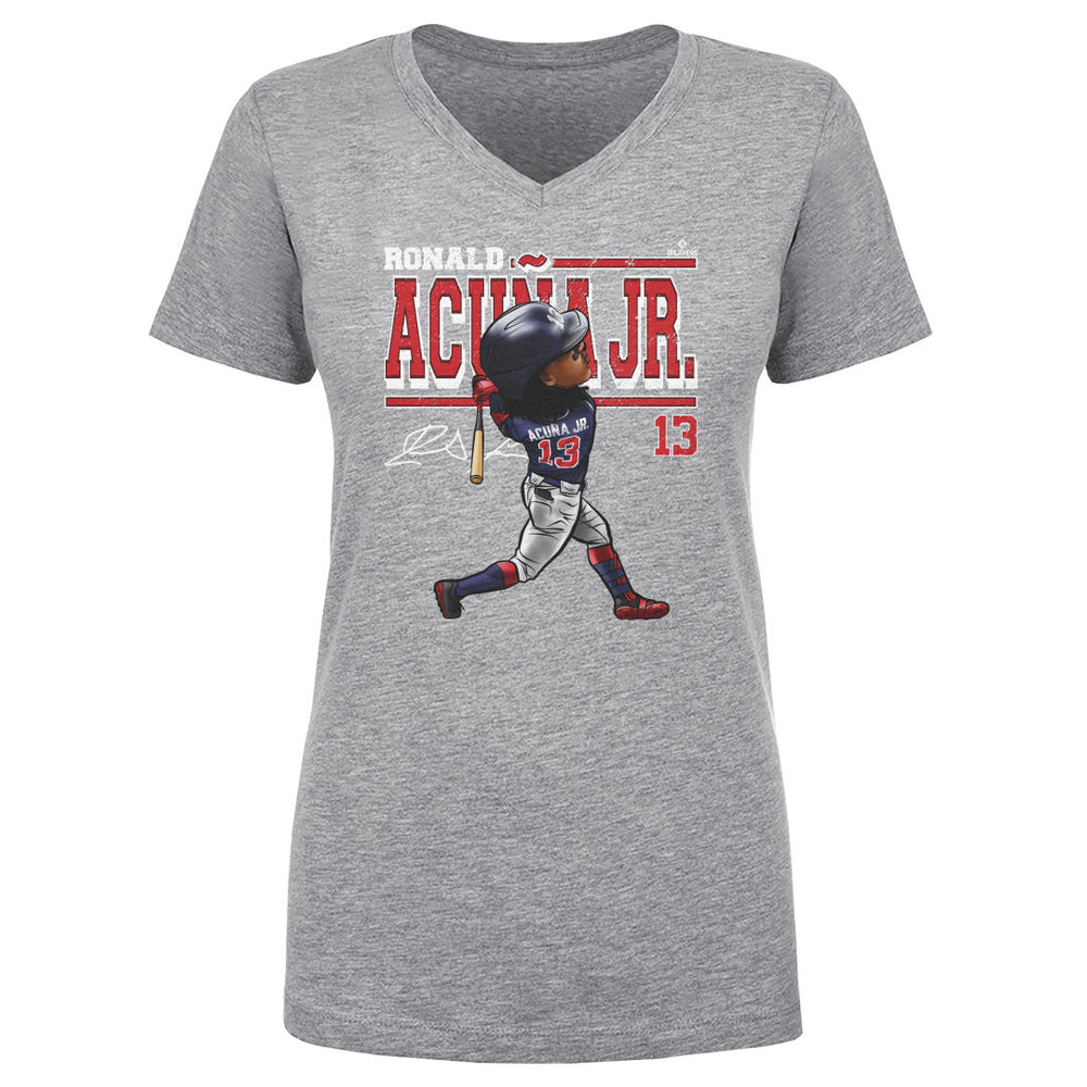 Ronald Acuna Jr. Cartoon WHT