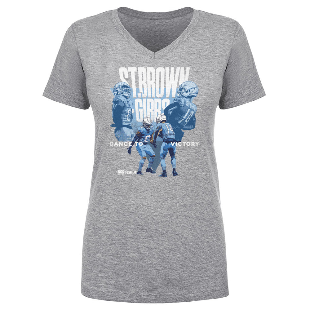 Jahmyr Gibbs & Amon Ra St. Brown Detroit Victory Dance WHT (ONLINE ORDER ONLY)