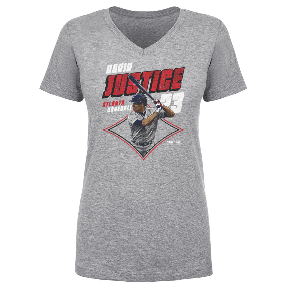 David Justice Atlanta Diamond WHT