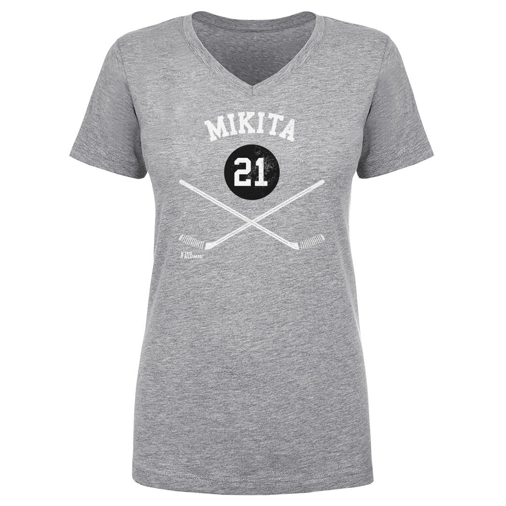 Stan Mikita Chicago 21 Sticks WHT (ONLINE ORDER ONLY)