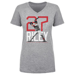 Austin Riley Atlanta Bold Number WHT