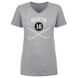Eddie Olczyk Chicago 16 Sticks WHT (ONLINE ORDER ONLY)