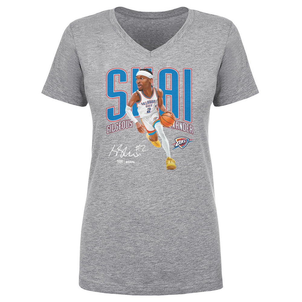Shai Gilgeous-Alexander Oklahoma City Thunder Caricature WHT (ONLINE ORDER ONLY)