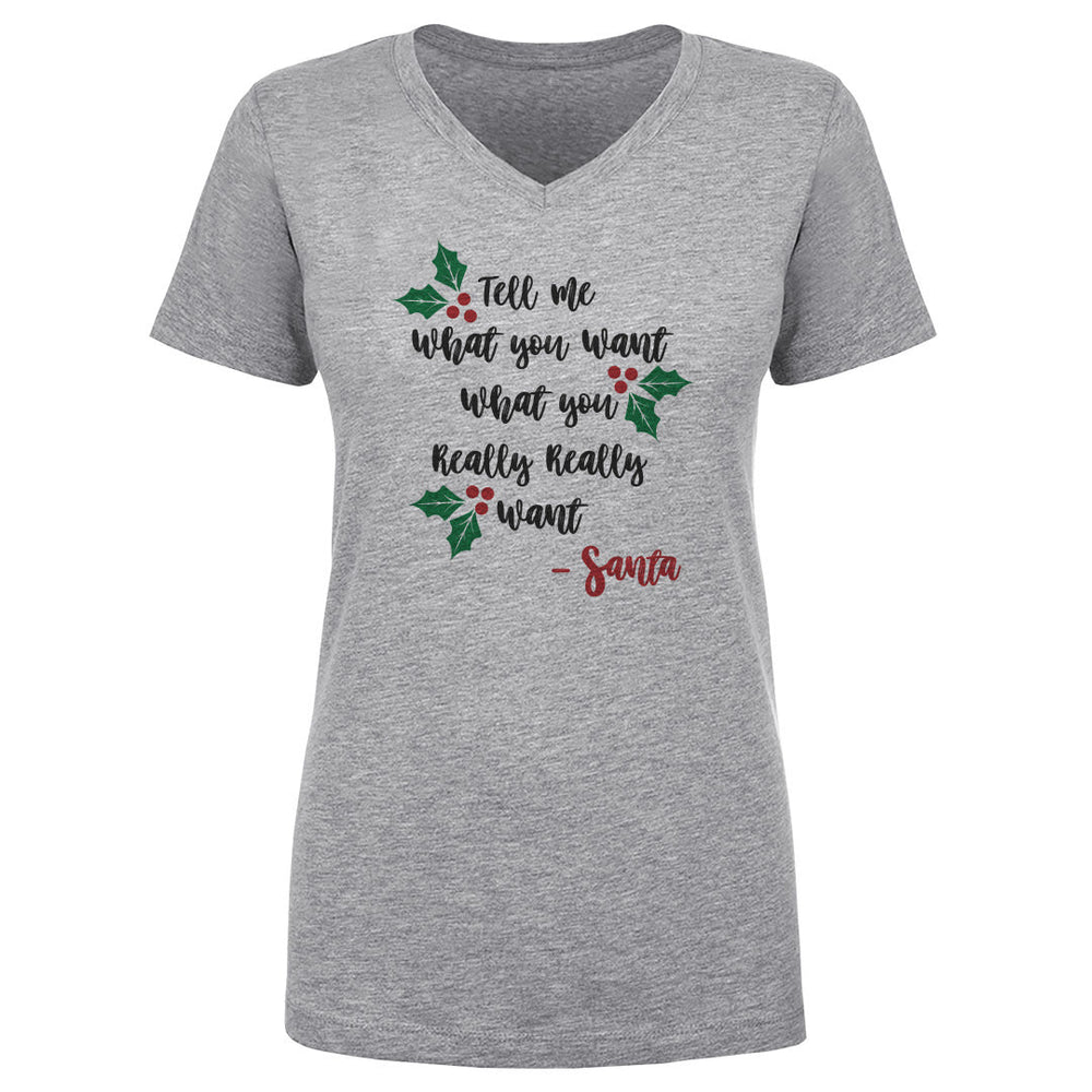 Christmas Tell Me What You Want Santa (ONLINE ORDER ONLY)