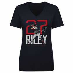 Austin Riley Atlanta Bold Number WHT