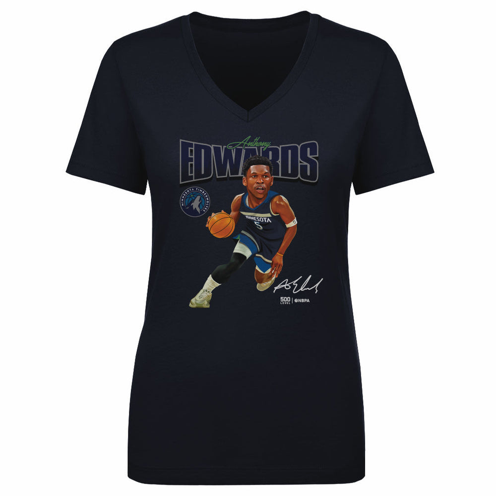 Anthony Edwards Minnesota Timberwolves Caricature WHT