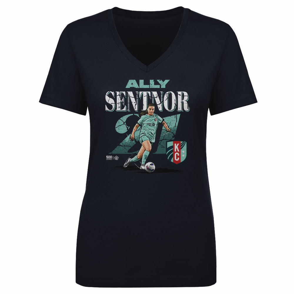 Ally Sentnor Kansas City Current Cracked Number WHT (ONLINE ORDER ONLY)
