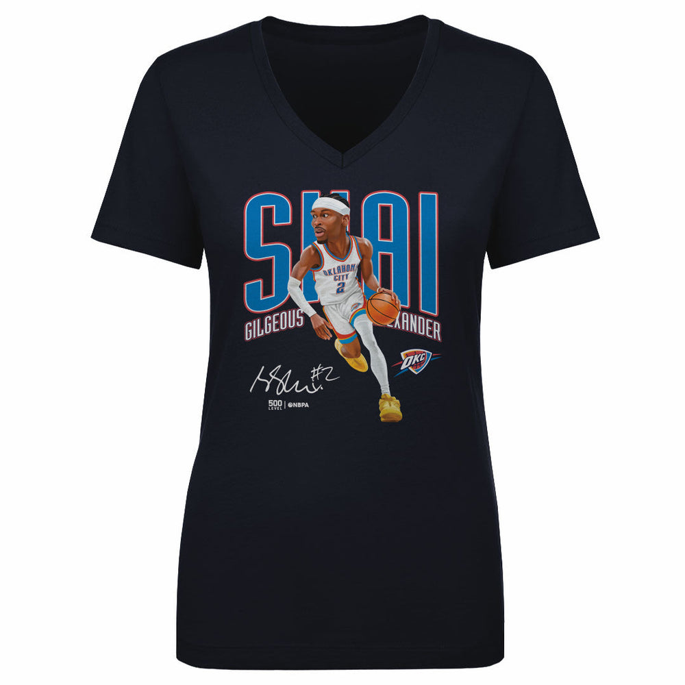 Shai Gilgeous-Alexander Oklahoma City Thunder Caricature WHT (ONLINE ORDER ONLY)