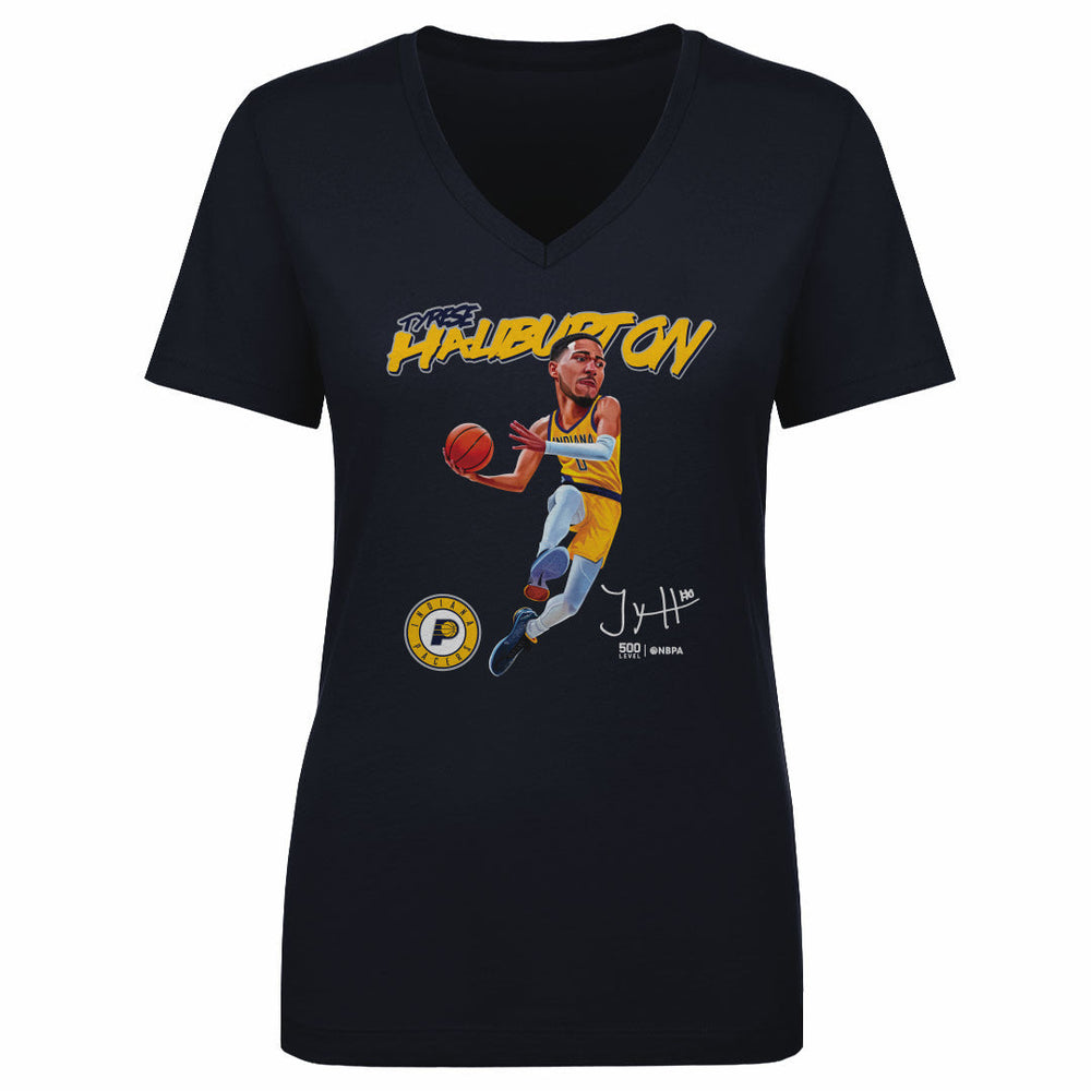 Tyrese Haliburton Indiana Pacers Caricature WHT