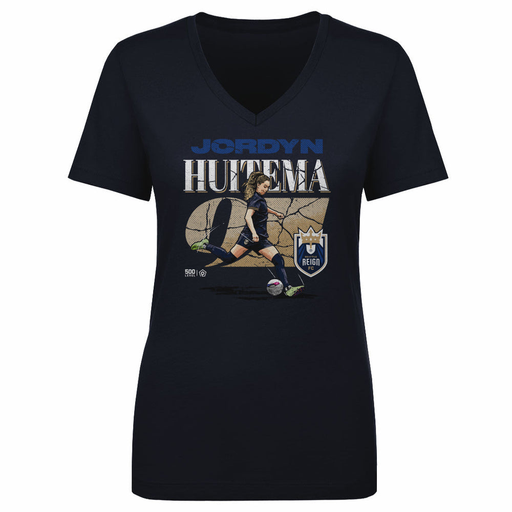 Jordyn Huitema Seattle Reign FC Cracked Number WHT (ONLINE ONLY)