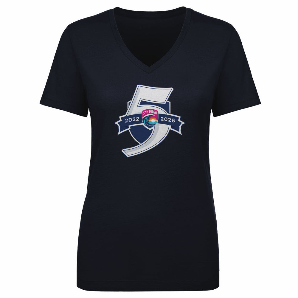 San Diego Wave FC 5 Seasons Logo WHT (ONLINE ORDER ONLY)